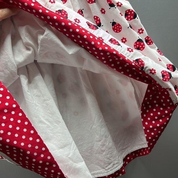 Gymboree beetle bug summer dress size 7 peplum style - Picture 6 of 11